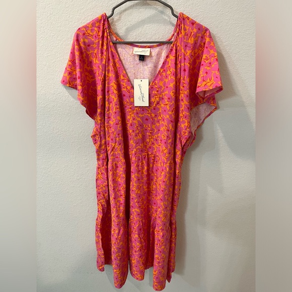 Universal Thread Dresses & Skirts - NWT Orange and pink floral print dress